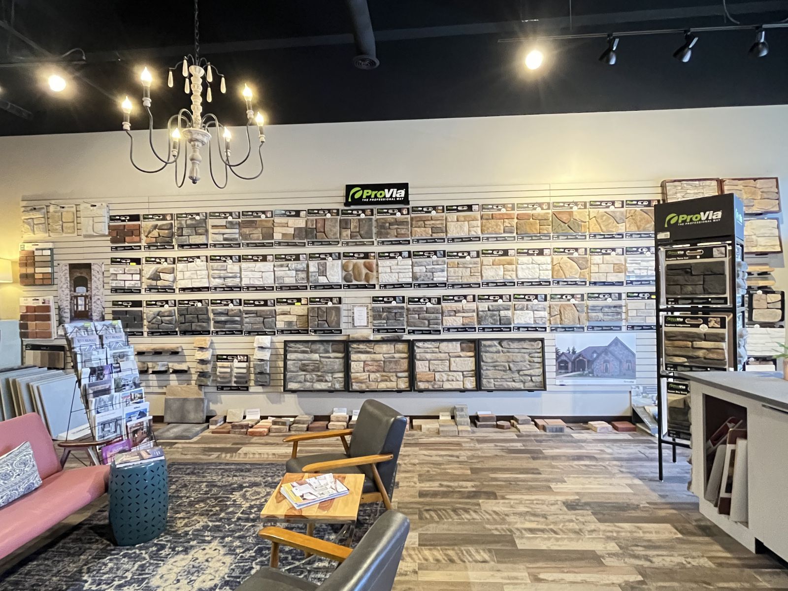 Interior of Alabama Brick design center