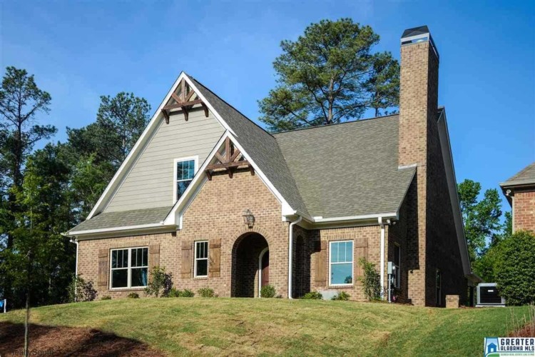 Exterior brick home